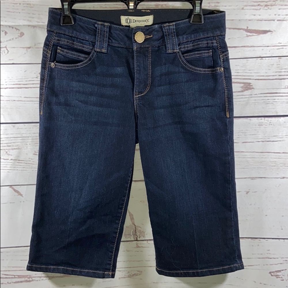Democracy Ab Technology Dark Wash Shorts, Sz 2P